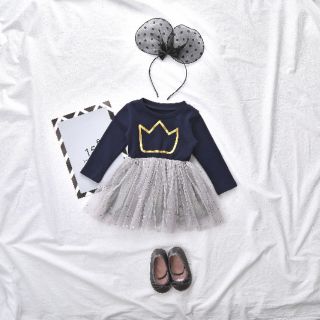 Váy vương miện hàng xuất dư.