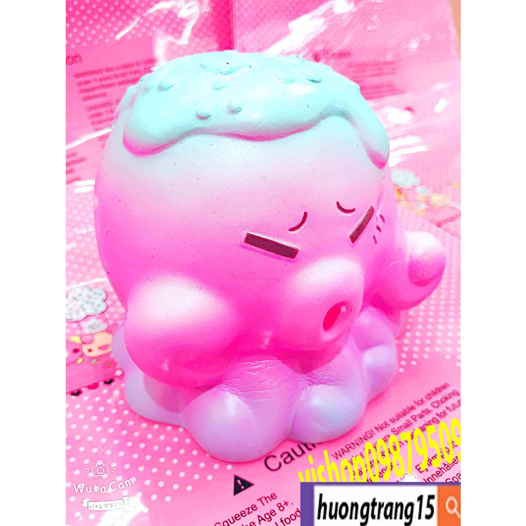 Squishy Lớn JUMBO Hình bạch tuộc phối màu Đồ Chơi Xốp Giảm Stress Hình mềm mịn dễ Thương đàn hồi Cho Bé