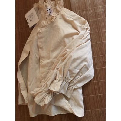 (Sẵn) áo sơ mi nữ sơ mi ulzzang sơ mi trắng tay bồng bánh bèo kiểu dáng Hàn Quốc | BigBuy360 - bigbuy360.vn