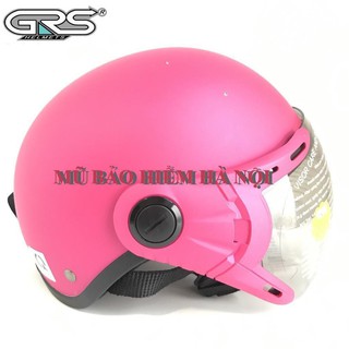 Mũ bảo hiểm có kính GRS A33-hồng sen nhám