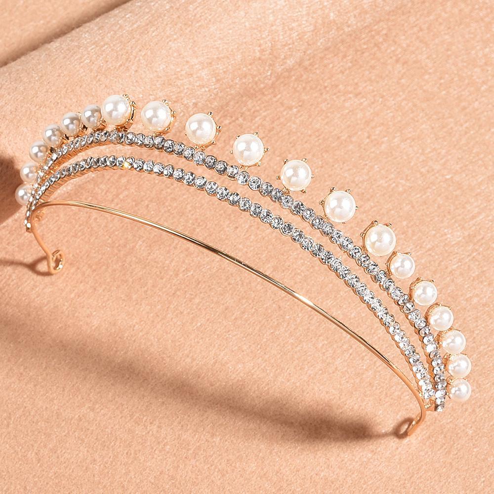 Băng Đô Cài Tóc Hợp Kim Hình Vương Miện WMES15H Đẹp Mắt Thanh Lịch Cho Nữ