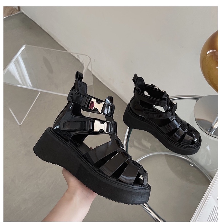 Giày sandal đế dày khoét rỗng thời trang xuân hè năm 2022 cho nữ - mã S180