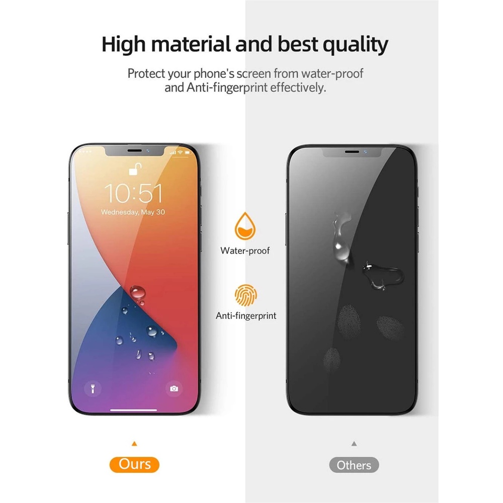Kính Cường Lực Bảo Vệ Màn Hình Chống Nhìn Trộm Cho iPhone 15 14 13 12 11 Pro X Xs Max Mini Xr 7 8 6 6s Plus SE2 SE3 2020 2022 4G 5G