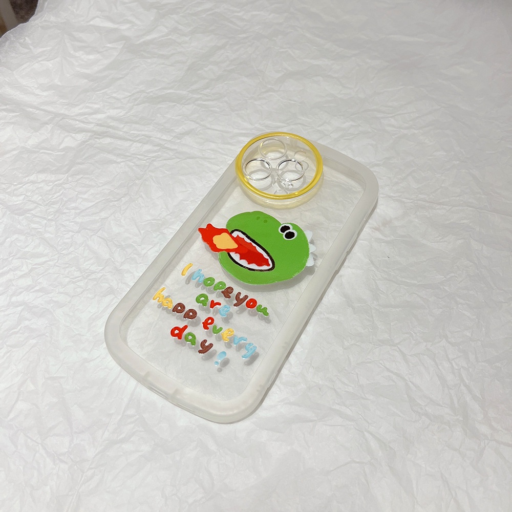 ốp iphone Khủng long thở lửa TPu Silicone Case Điện thoại iPhone 11 Pro Max X Xr Xs 7 8 14 Plus Se 2020 12 pro max 13 mini
