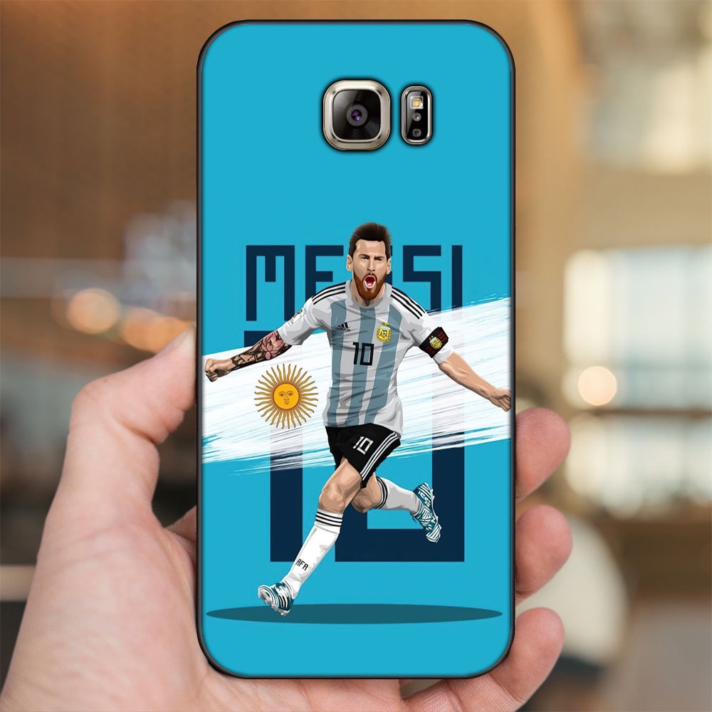 Ốp lưng Samsung Note 5 viền đen in hình Lionel Messi Barcelona PSG