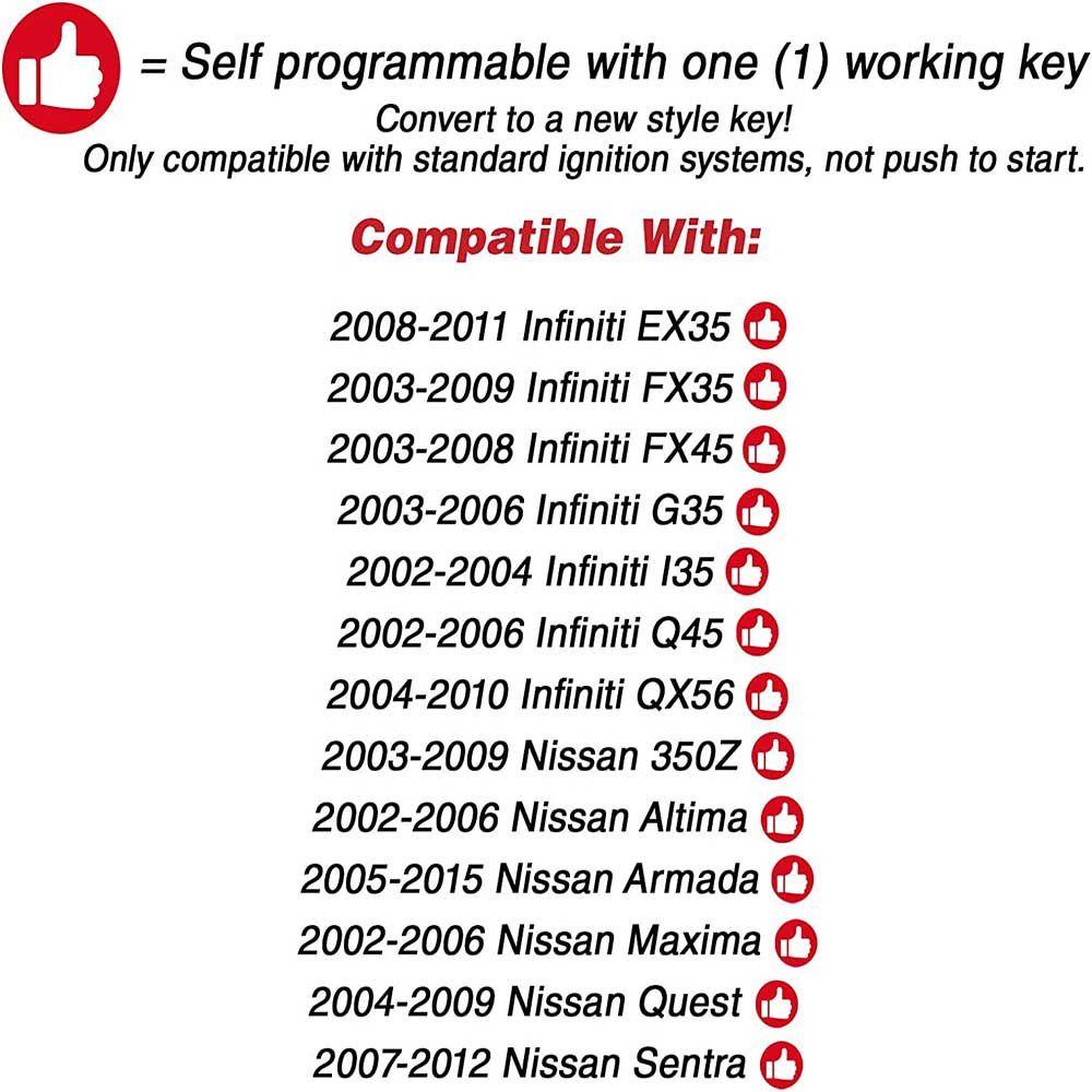 JONYE Chìa Khóa Điều Khiển Từ Xa 315MHz CWTWB1U821 CWTWB1U758 Cho 2003 2004 2005 2006 2007 Nissan