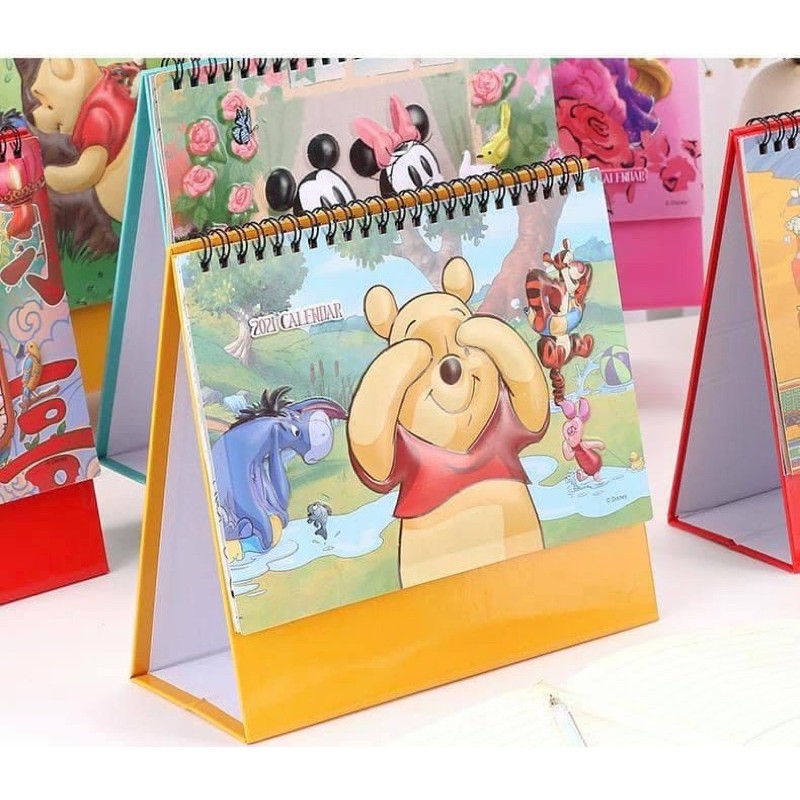 Lịch để bàn gấu Pooh 2021 ❤️
