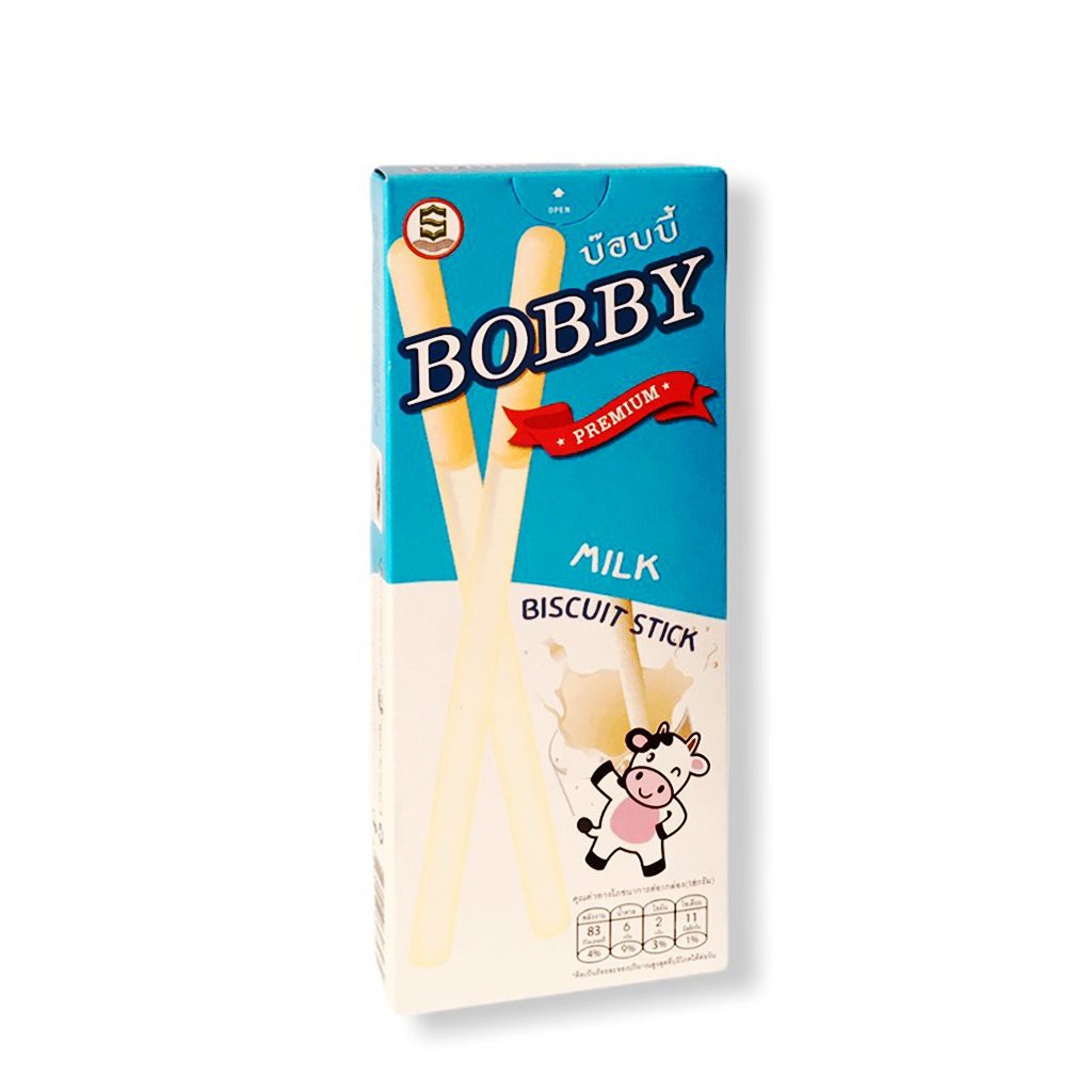 Bánh que kem sữa BOBBY 18gr - màu xanh - bánh que Thái Lan - Milk biscuit stick