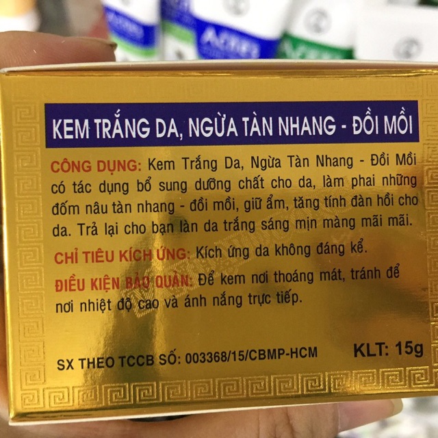 Kem Trắng da ngừa tàn nhang đồi mồi VIP mủ trôm tân gia khang đủ hoá đơn