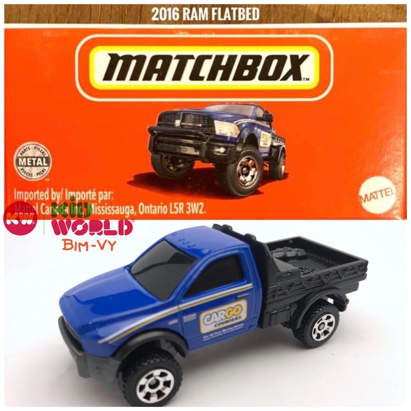 Xe mô hình Matchbox Box 2016 Ram Flatbed 100/100.