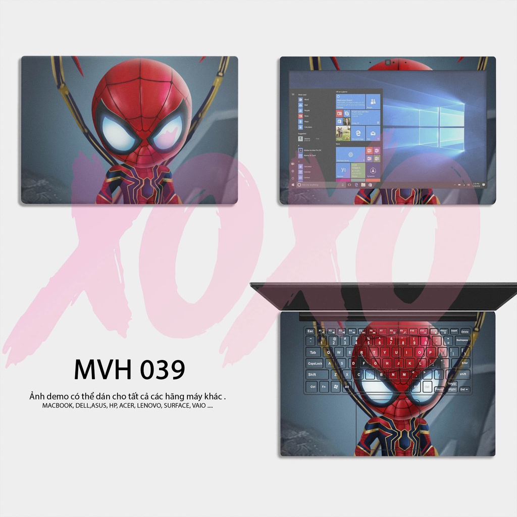 decal dán laptop chống xước mẫu SPIDER MAN / Có mẫu decal dán cho tất cả các hãng máy tính