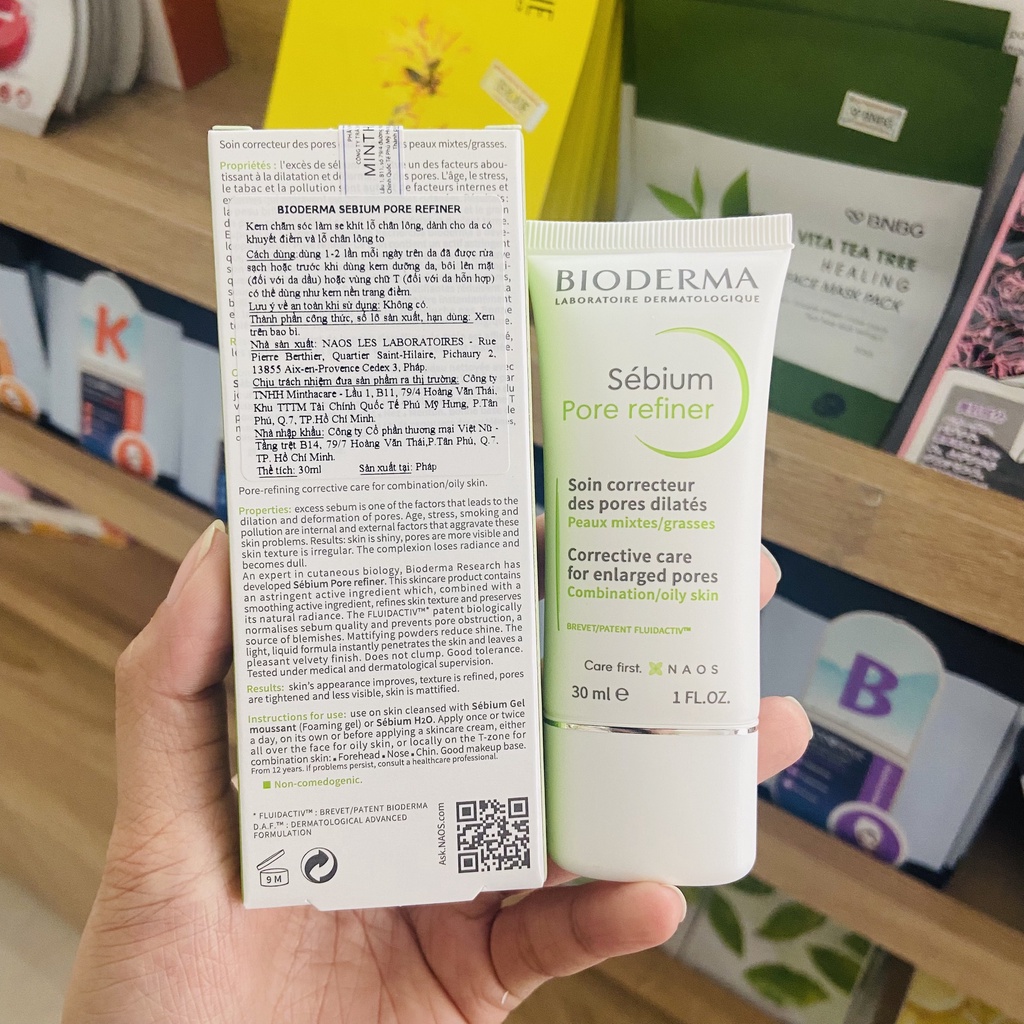 [ Có Tem Phụ ] Kem se nhỏ lỗ chân lông Bioderma Sebium Pore Refiner - 30ml