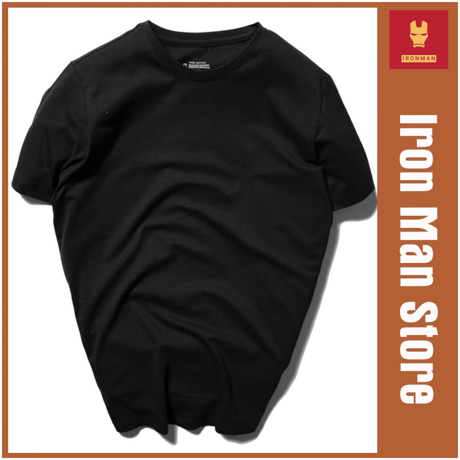 Áo Thun Nam trơn Cổ Tròn Cao Cấp phông Tay Ngắn, chất cotton bề mặt vải mềm