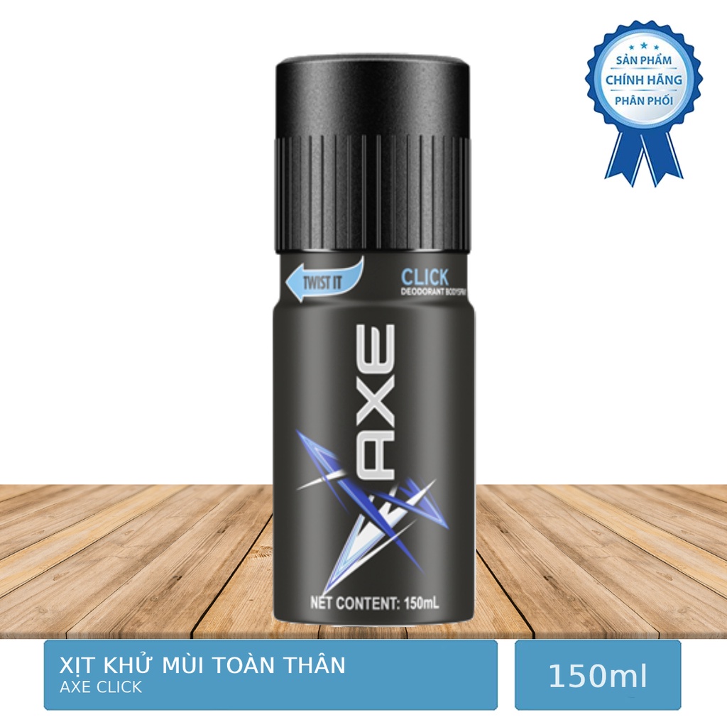 Xịt Khử Mùi Toàn Thân AXE Click 150ml