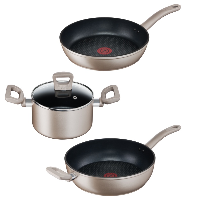 [Mã LIFEHL25 giảm 10% đơn 350K] Combo Tefal Sensations Nồi 20cm &amp; Chảo chiên 24cm &amp; Chảo chiên sâu lòng 28cm