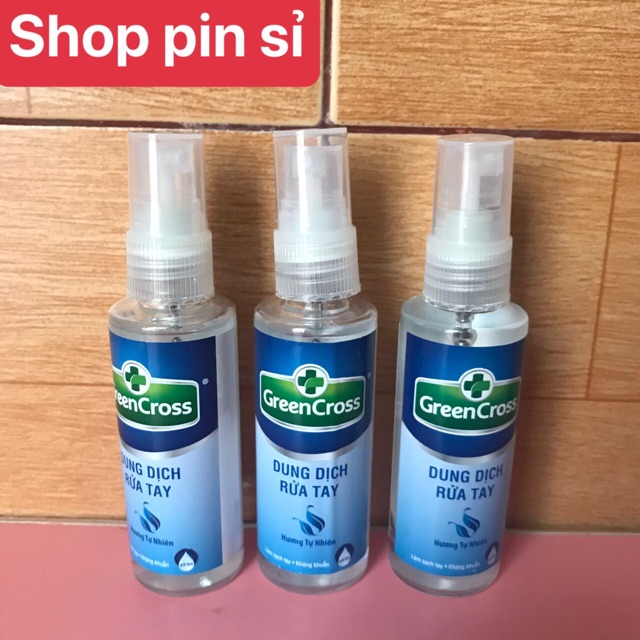 Nước rửa tay khô green cross 70ml dạng xịt
