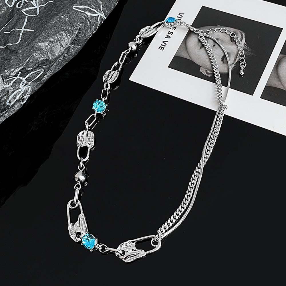 FORBETTER Vòng Cổ Choker Bằng Thép Titan Mặt Hình Học Đơn Giản Cá Tính Phong Cách Hàn Quốc Cho Nữ