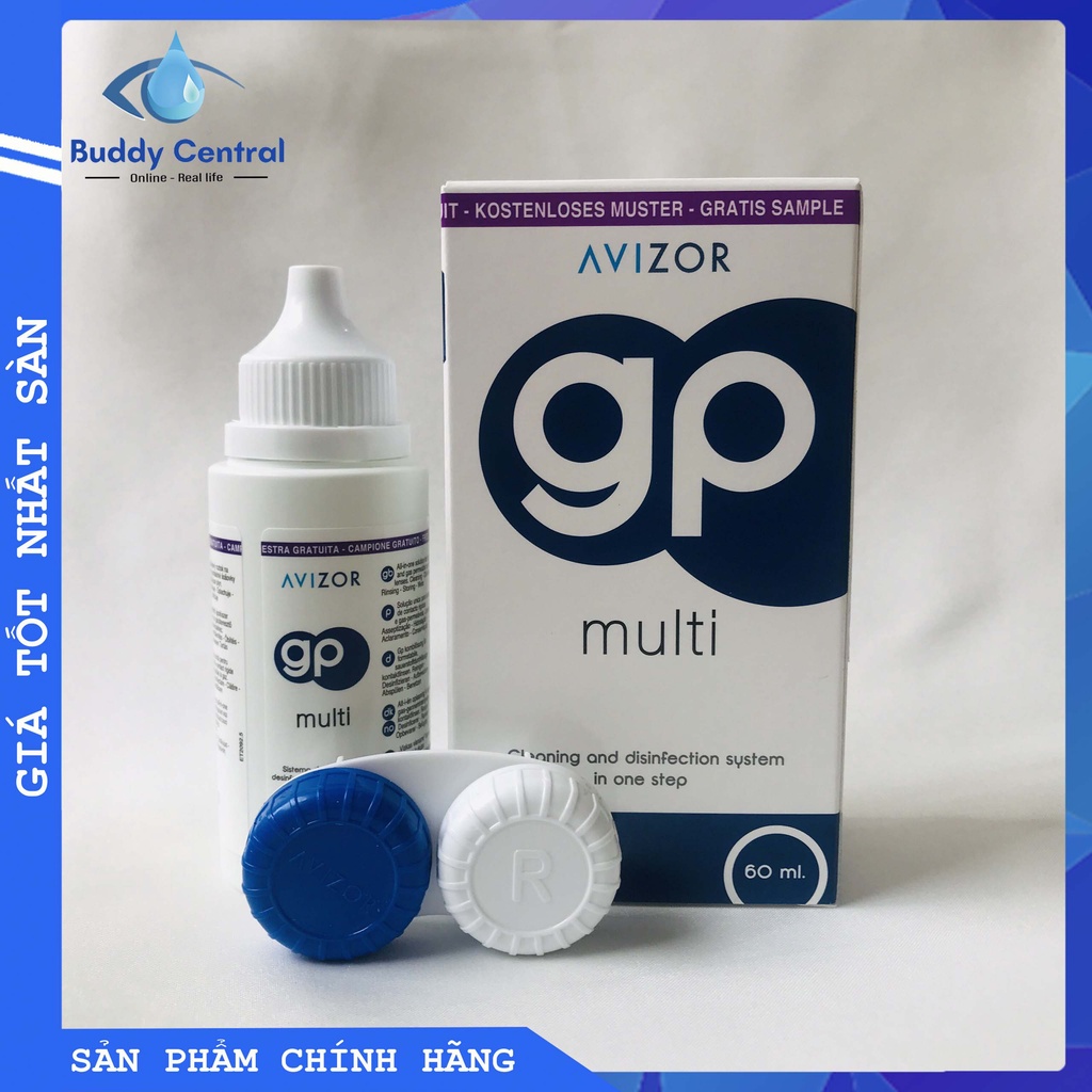 Dung dịch ngâm rửa lens kính áp tròng Avizor GP Multi 60ml