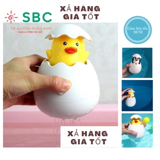 Trứng nở vịt, khủng long, chim cánh cụt phun nước cho bé - Đồ chơi cho bé khi tắm siêu đáng yêu