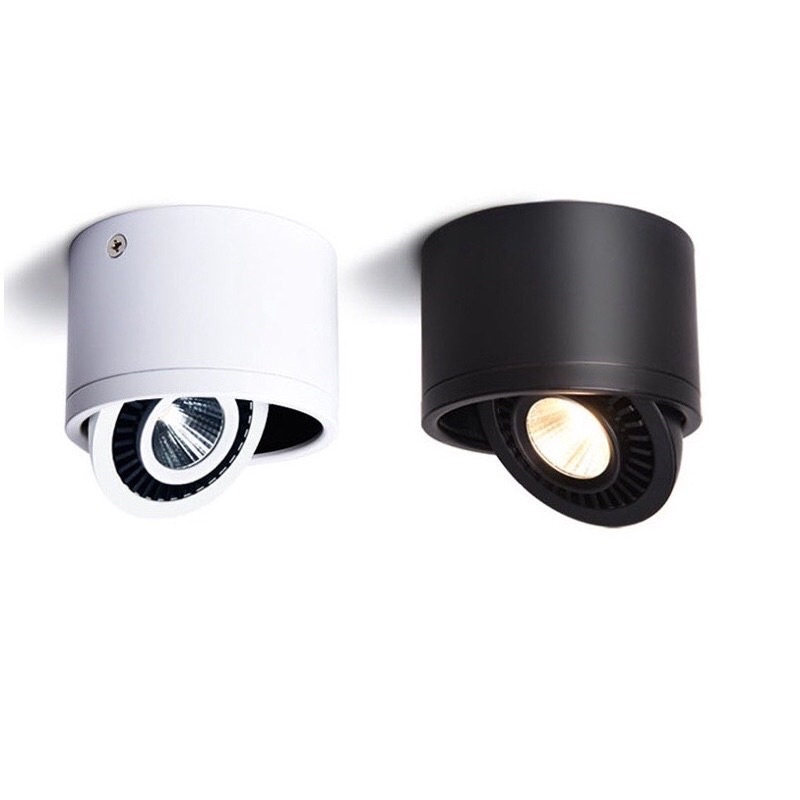 Đèn led ống bơ 7w  - 15w rọi tranh xoay 360•  rộng 85mm cao 60mm hàng chính hãng bảo hành 24 tháng