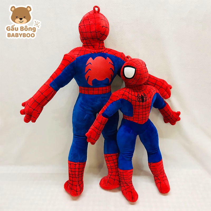 Đồ Chơi Người Nhện Spiderman Nhồi Bông Mềm Mịn Cao Cấp BABYBOO - Gối Ôm Quà Tặng Yêu Thương Cho Bé