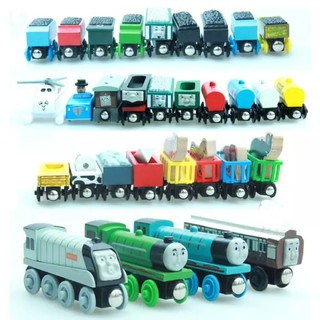 10Pcs New Thomas and His Friends Anime Wooden Railway Trains Toy Model Great Kids Toys for Children Gifts