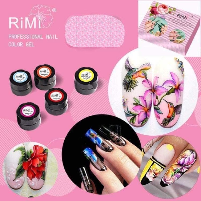 Set gel vẽ Rimi 12 màu siêu đặc MaiAnhNails
