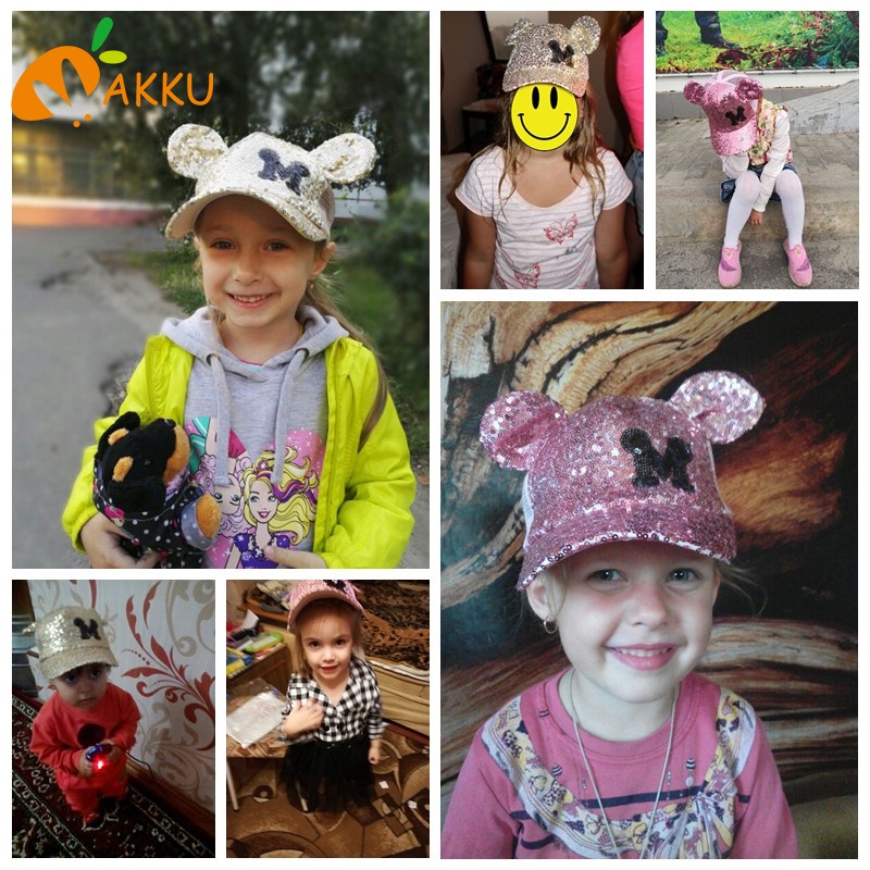 Mũ Trẻ Em Bé Trai Bé Gái Mũ mickey Sáng Bóng Akkku