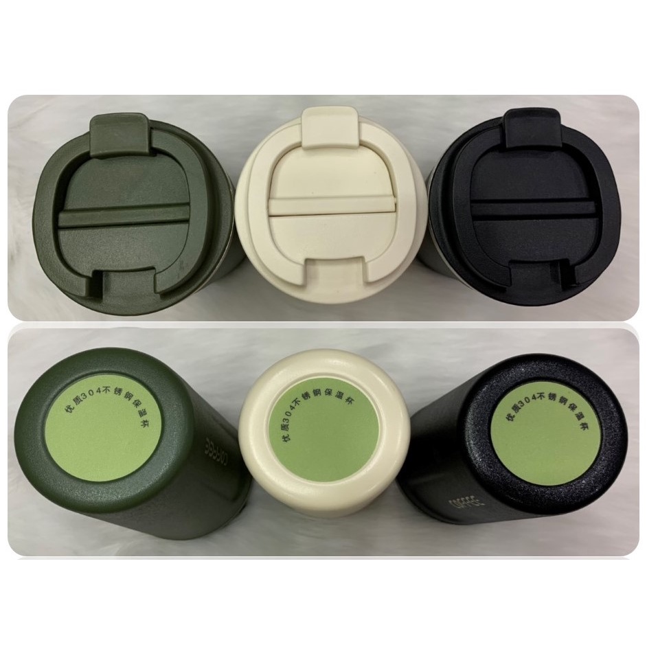 Bình giữ nhiệt, bình coffee Inox 2 lớp SUS 304 nắp bật tiện dụng 510ml