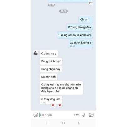 Ampoule organic Hàn Quốc LNV