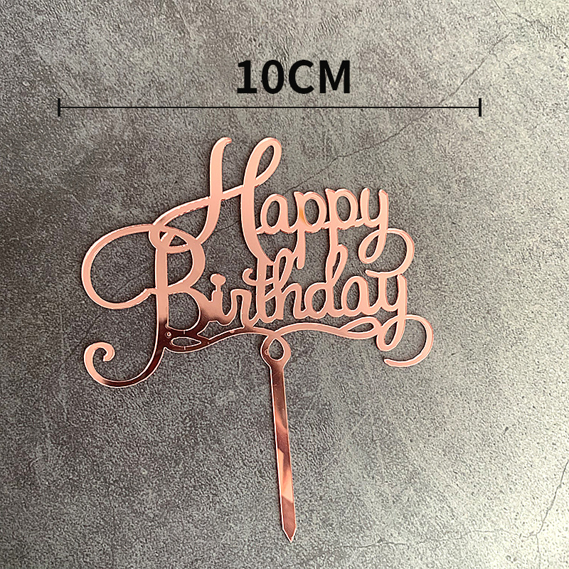 Chữ Happy Birthday Gắn Trang Trí Bánh Kem