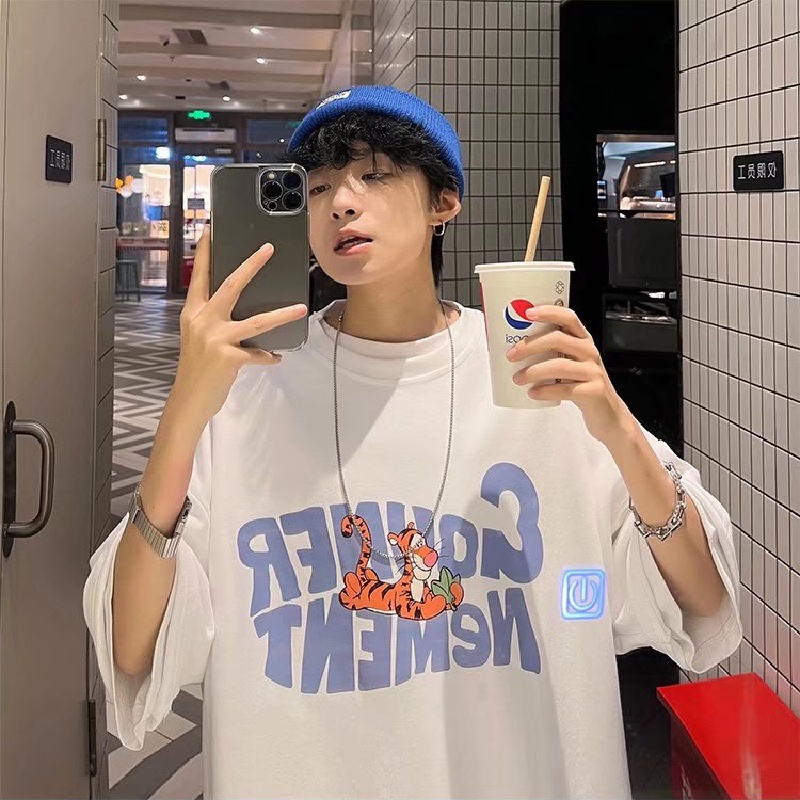 Áo Thun Tay Ngắn Thời Trang Phong Cách Năng Động Cho Nam