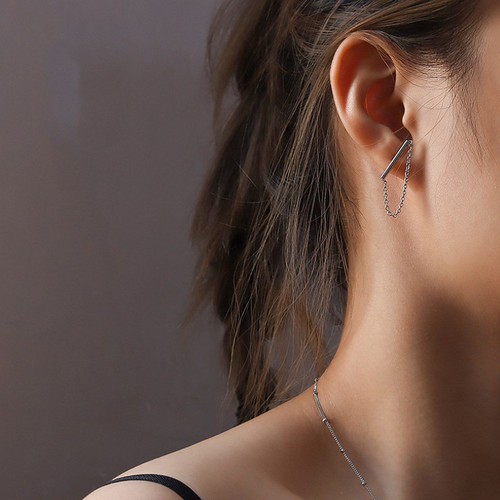 Bông Tai Nữ Cá Tính Titan Ko Đen TT 3275