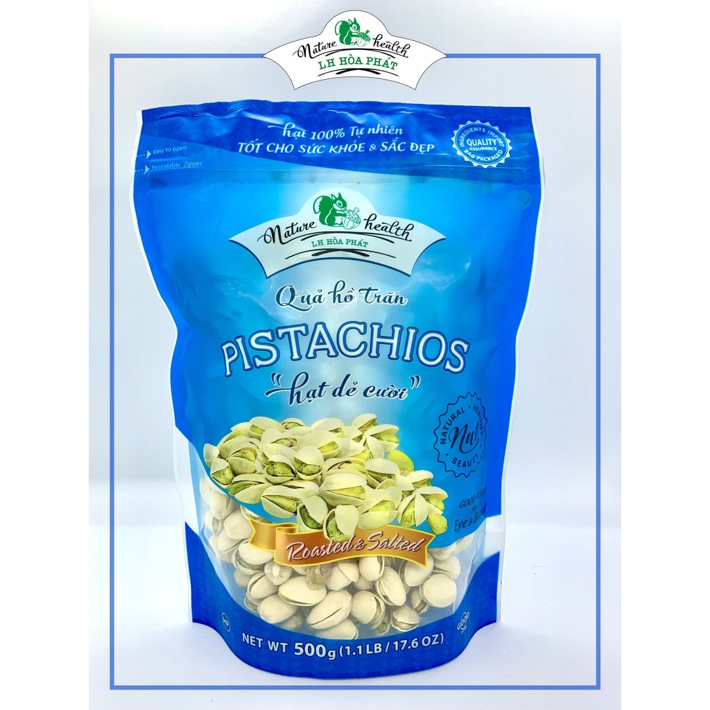 Hạt dẻ cười - Pistachio (gói 500g) - Hàng nhập khẩu Công Ti LH Hoà Phát