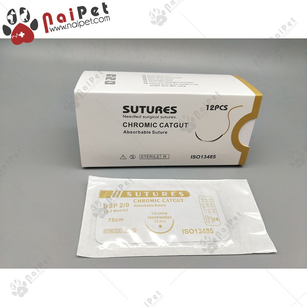 Chỉ Khâu Phẫu Thuật Bằng Kim Sutures Chromic CatGut