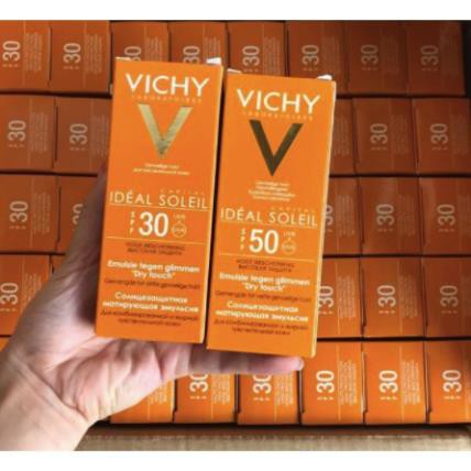 Kem chống nắng Vichy SPF 50 Ideal Soleil Emulsion Anti-Brillance mã MP47