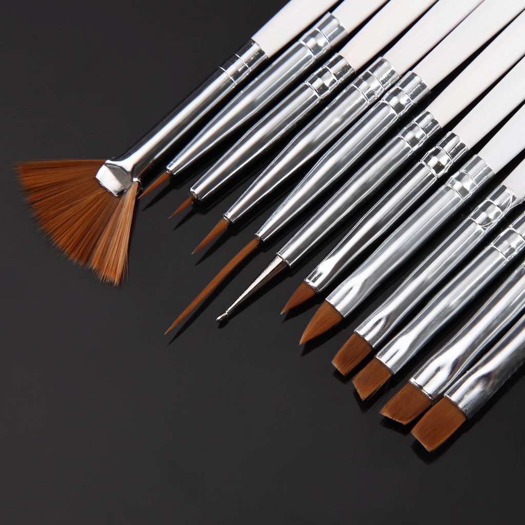 Monja Bộ Phụ Kiện Gồm Cọ Và Bút Trang Điểm Cho Móng Tay Tiện Dụng Bền Bỉ DIY Tại Nhà