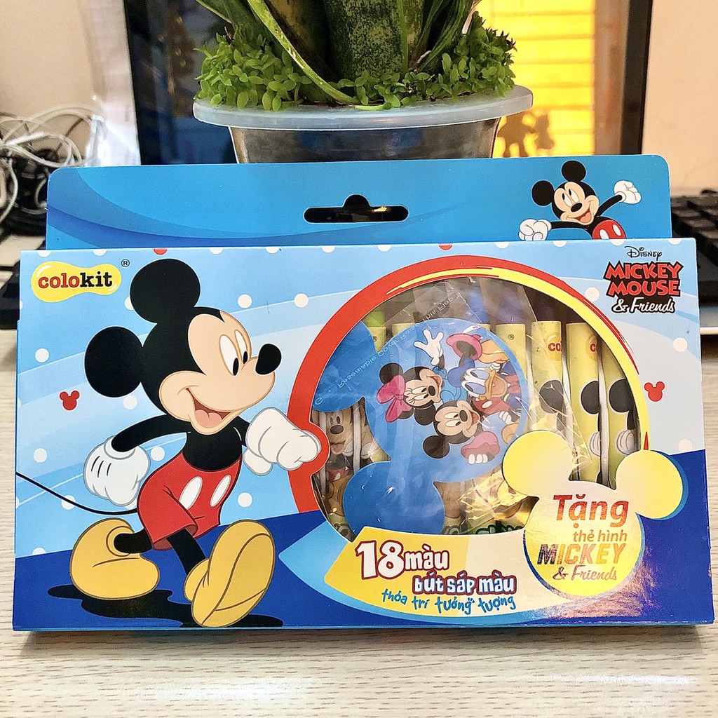 Bút Sáp Màu Colokit Mickey CRC-028 (18 màu)