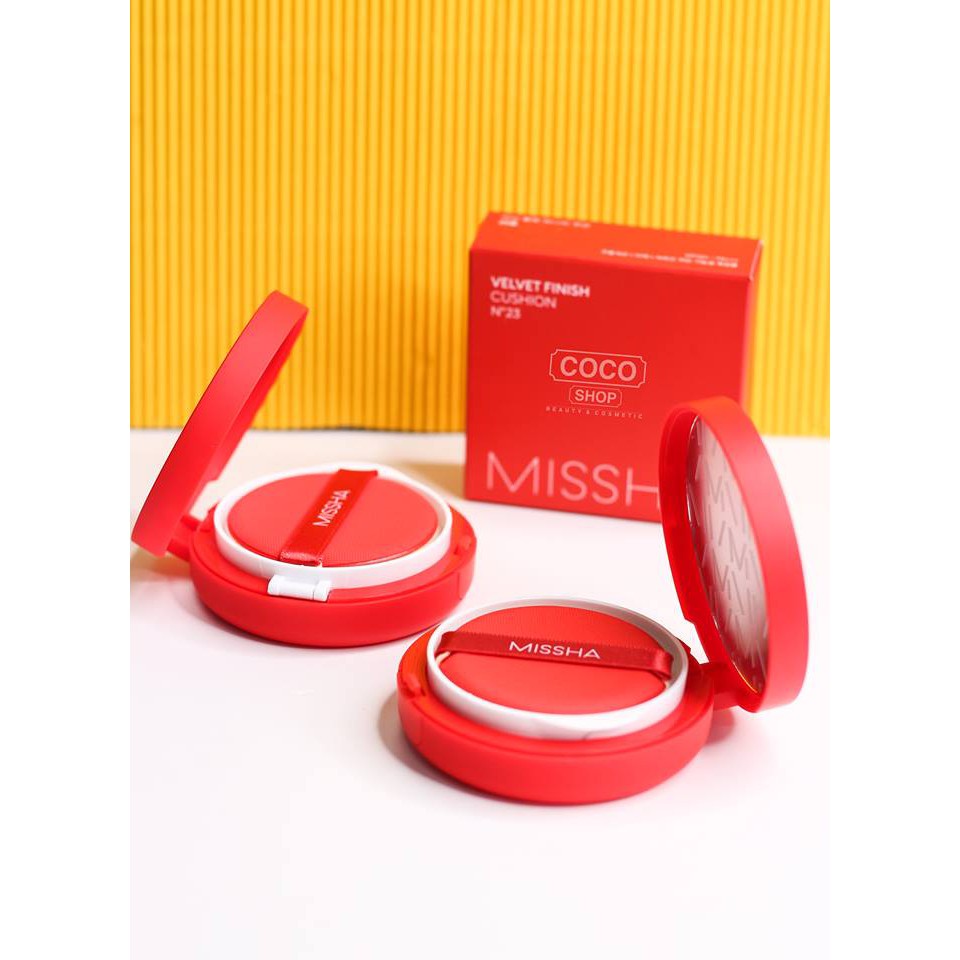 Phấn nước Missha 🍃FREESHIP🍃 Cushion Missha Velvet Finish (Vỏ Đỏ) | BigBuy360 - bigbuy360.vn