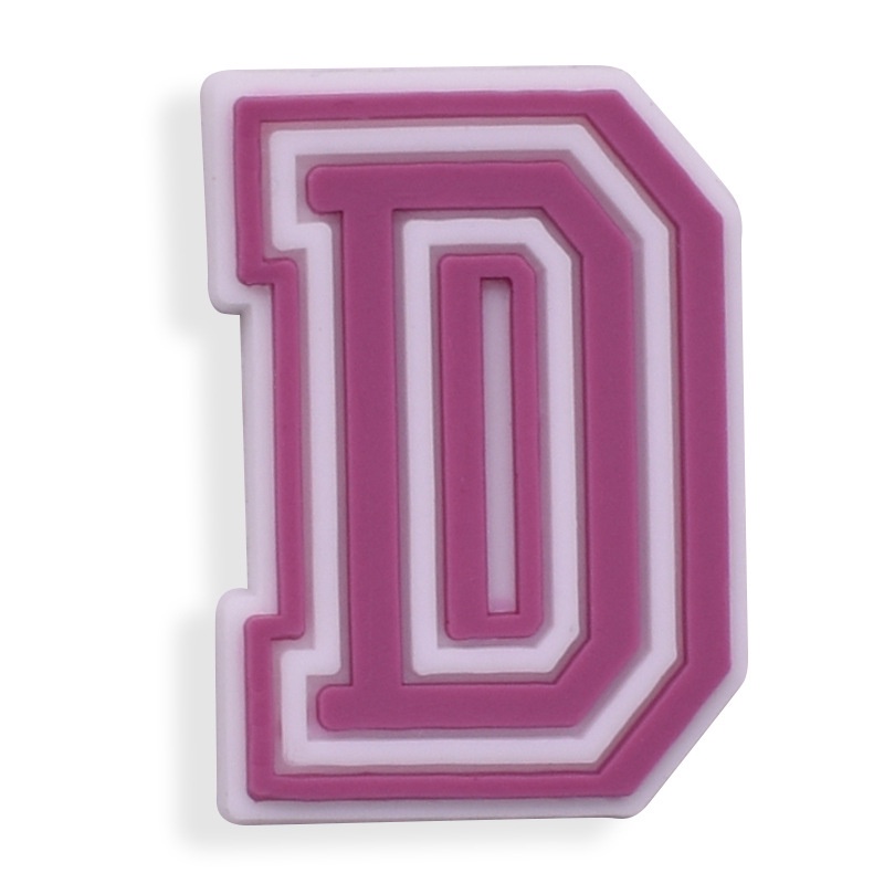 Phụ Kiện Trang Trí Giày Hình Chữ Cái Jibitz Hoạt Hình Màu Thạch Dễ Thương