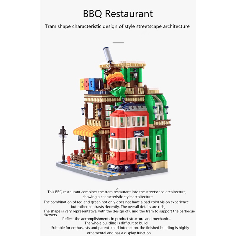 Bộ Đồ Chơi Xếp Hình Cửa Hàng Thị Trường 1922 Mảnh Cho Bé