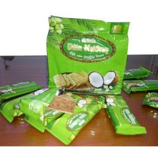 Bánh dừa nướng giòn.
