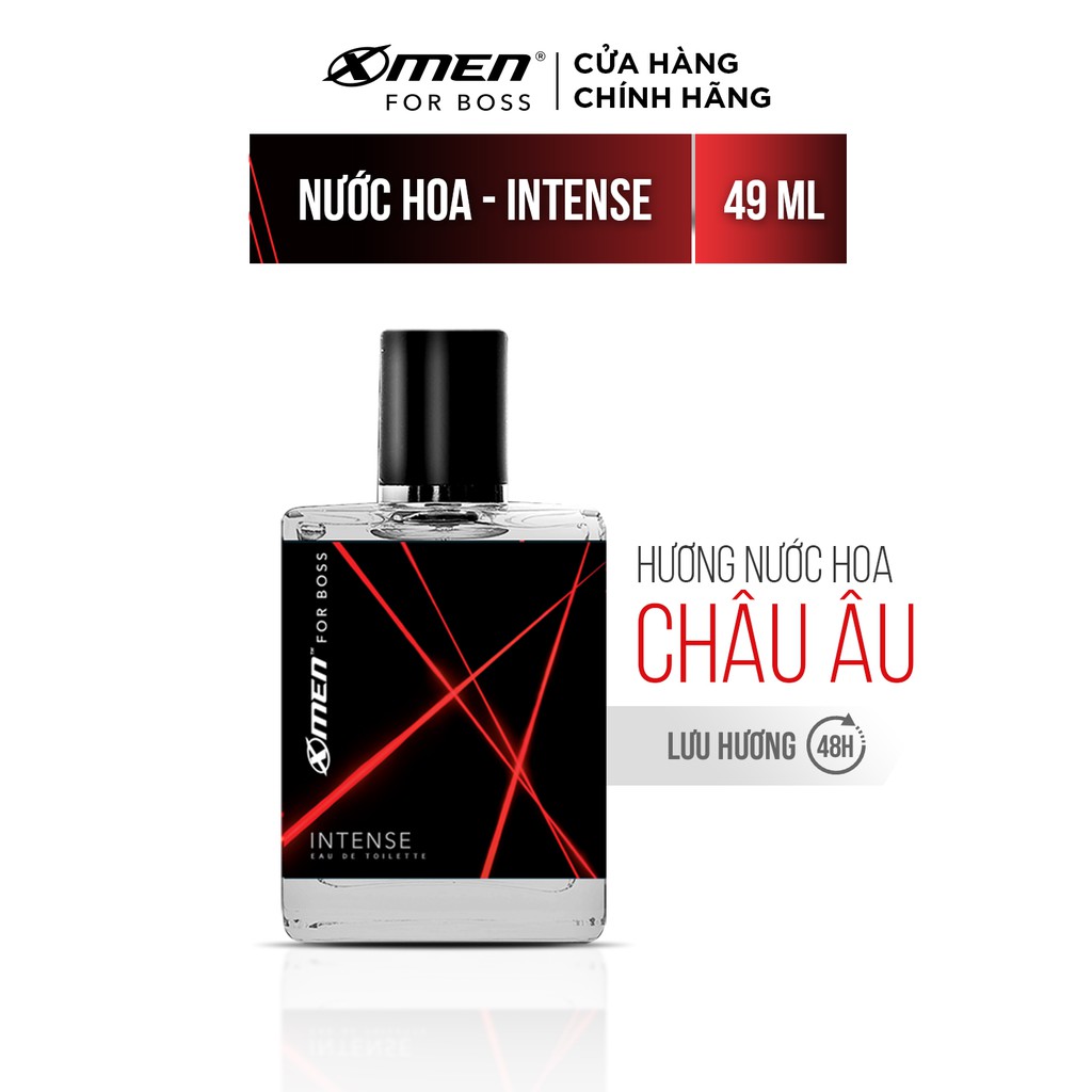 [Mã FMCGMALL giảm 8% đơn 250K] Nước hoa EDT X-Men for Boss Intense 49ml - Mùi hương trầm đầy nội lực | Thế Giới Skin Care