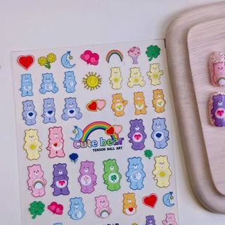 Nail stickers trang trí móng hình gấu cute CARE BEAR