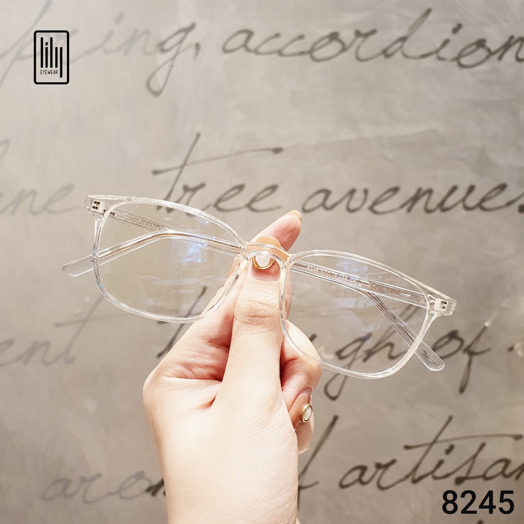Gọng kính cận nam nữ mắt vuông Lilyeyewear gọng nhựa phù hợp nhiều khuôn mặt , nhiều màu sắc - 8245 | BigBuy360 - bigbuy360.vn