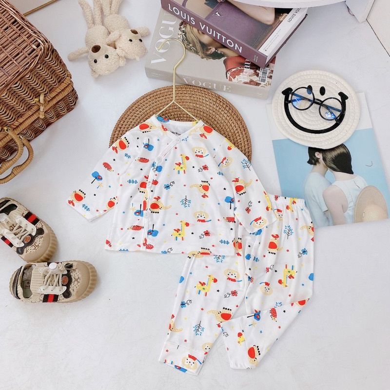 Bộ sơ sinh thun lạnh Minky Mom/ VT KID