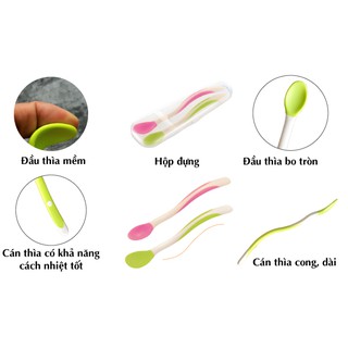 Bộ 2 thìa mềm Richell RC98890
