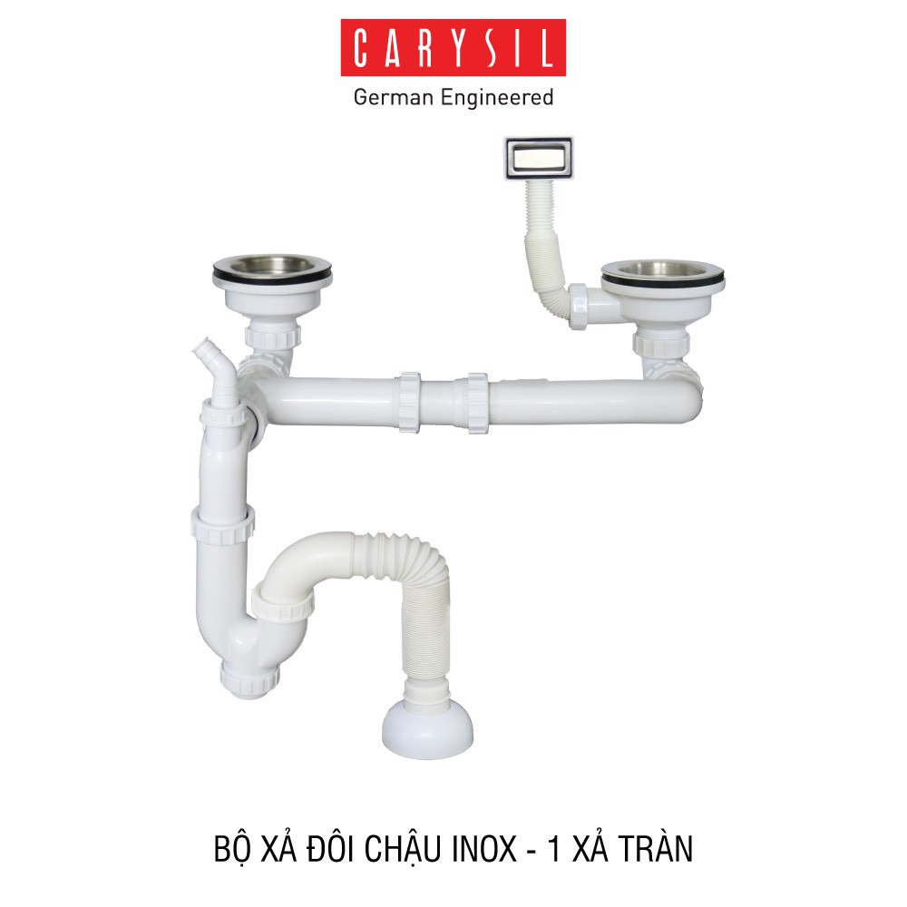 Chậu rửa inox CARYSIL VN-N200 (IC-8650)-hàng nhập khẩu ẤN ĐỘ, bảo hành 05 năm độ bền cao