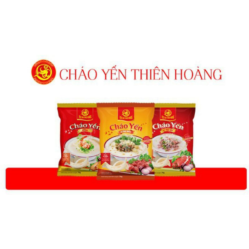 10GÓI CHÁO TỔ YẾN VỊ TÔM THƠM NGON-YẾN SÀO THIÊN HOÀNG