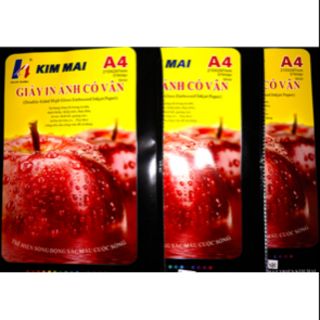 Giấy in ảnh có vân Kim Mai 250gsm (50 tờ)